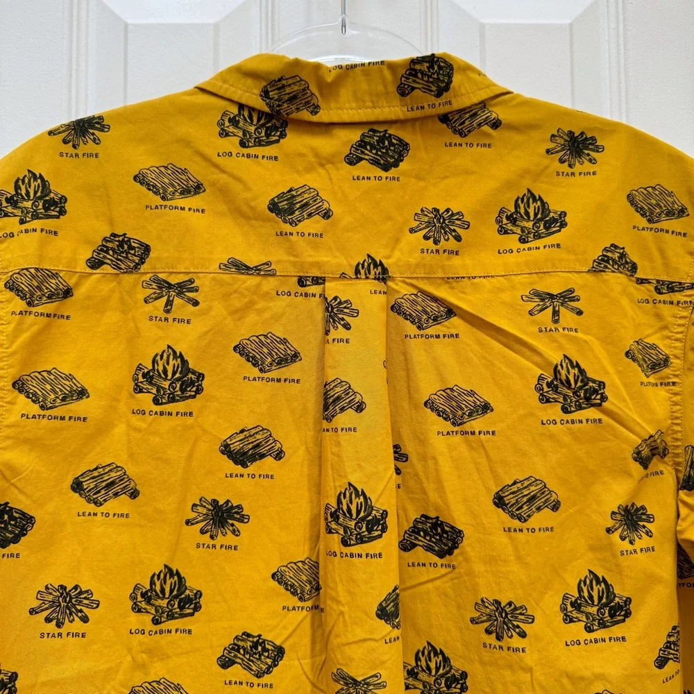 The North Face Short Sleeve Baytrail Shirt in Arrowwood Yellow Campfire Hipster